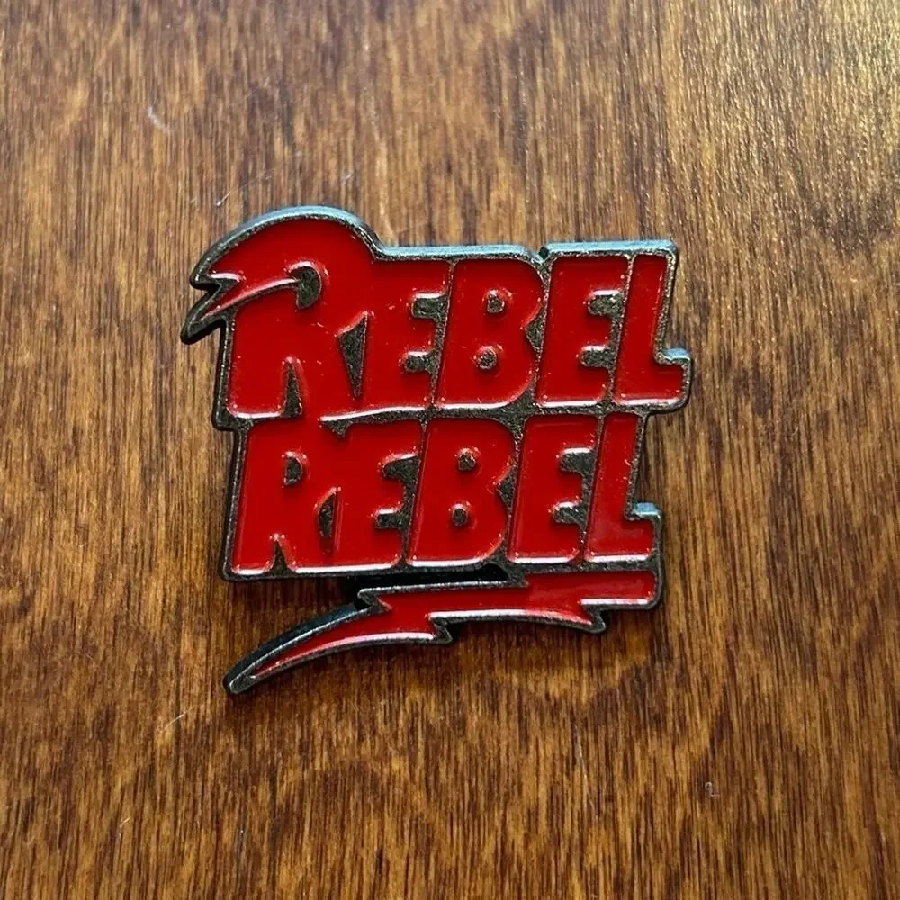 Rock Band Enamel Pin Collection, David Bowie, Michael Jackson, Thrice, 3 Pieces